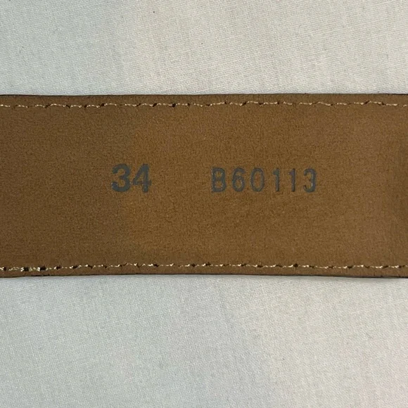 Brighton Rhinestone Croc Embossed Leather Belt 34 - Picture 10 of 10